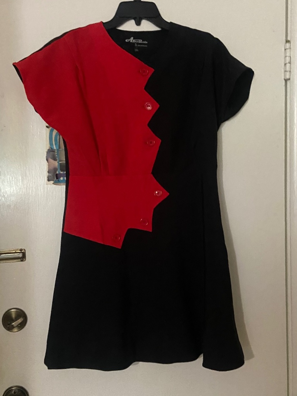 Astro Bettie Vintage Inspired Sawtooth Color Block Dress